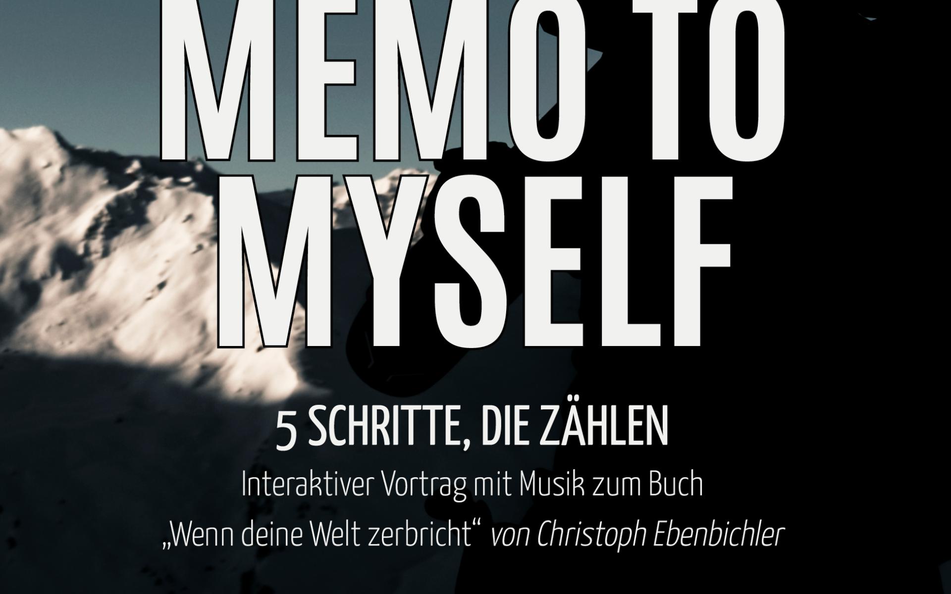 Memo to myself Plakat